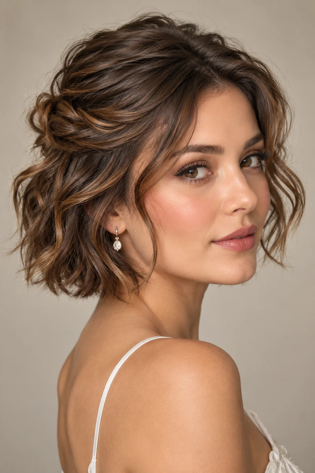 Loose Half-Up Mini Twist — loose hairstyles for short hair style outfit
