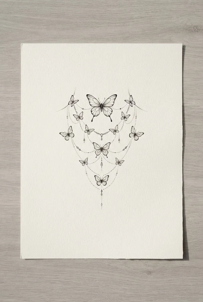 Nape Minimalist Micro-Insects — neck tattoo butterfly style outfit