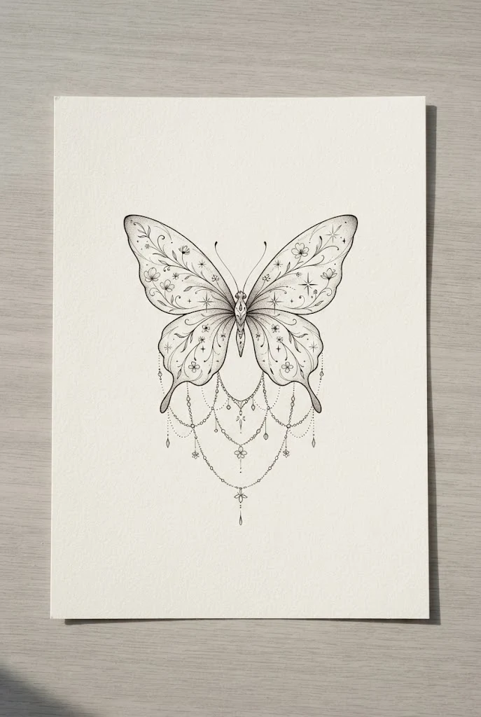 Geometric Sacred Geometry Halo — neck tattoo butterfly style outfit