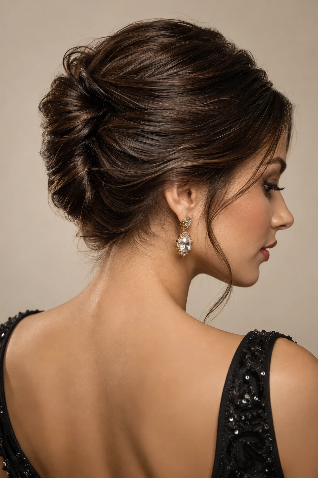 Mini French Twist for Elegant Evenings — party hairstyles for short hair style outfit