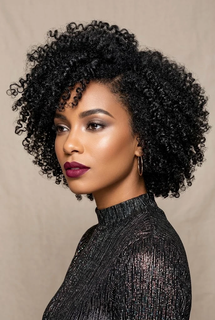 Disco-Volume Coils and Curls — party hairstyles for short hair worn down style outfit