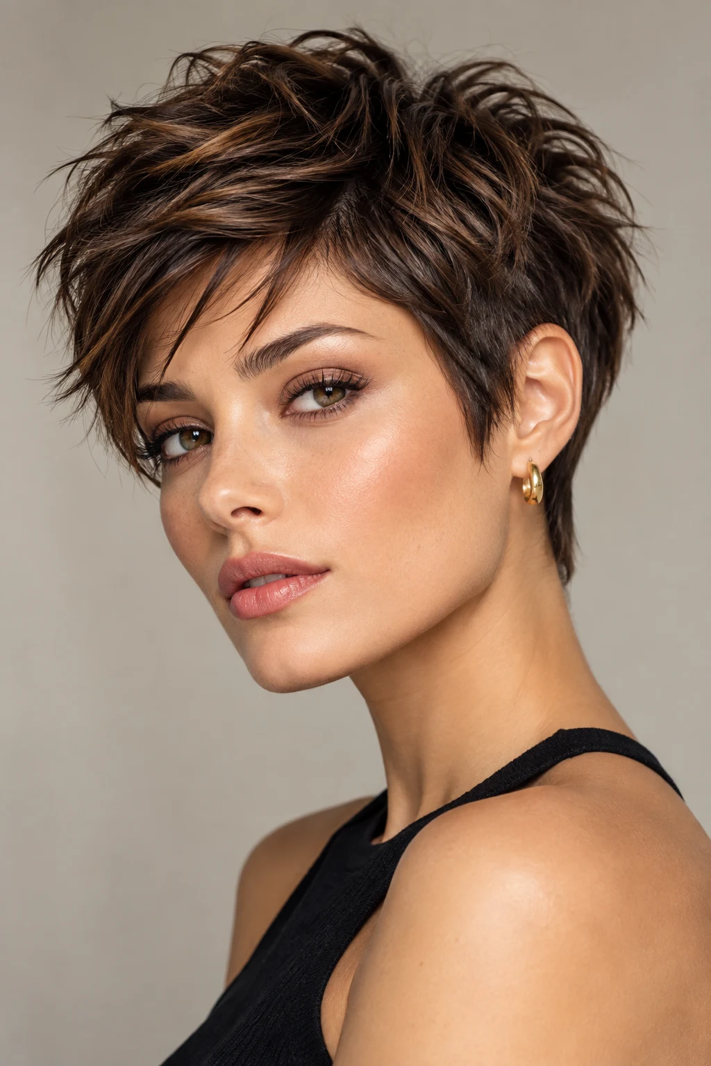 Textured Pixie Crop — photos of short hairstyles style outfit