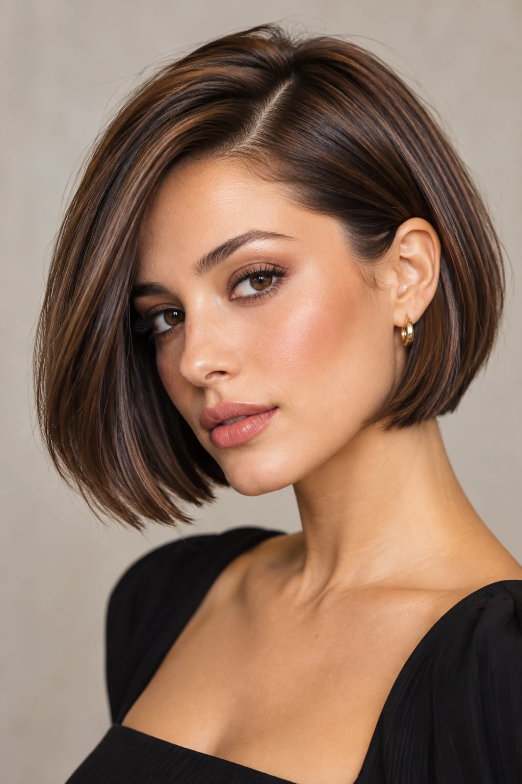 The Sleek Side-Part Bob — photos of short hairstyles style outfit