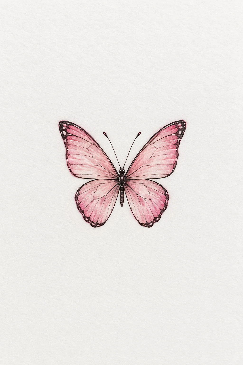Tiny Pink Butterfly — pink butterfly tattoo style outfit
