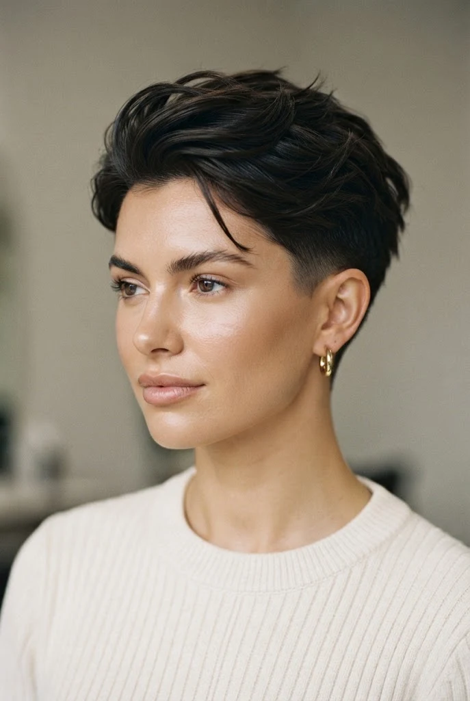 The Textured Pixie Crop — School Hairstyles style outfit