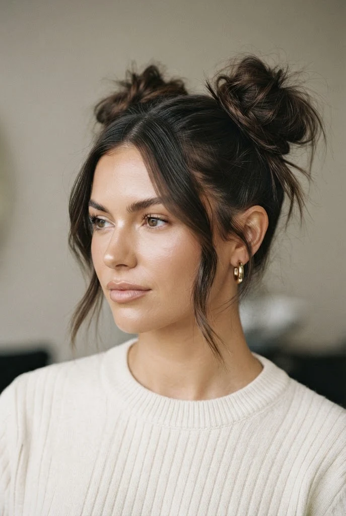 The Space Buns — School Hairstyles style outfit