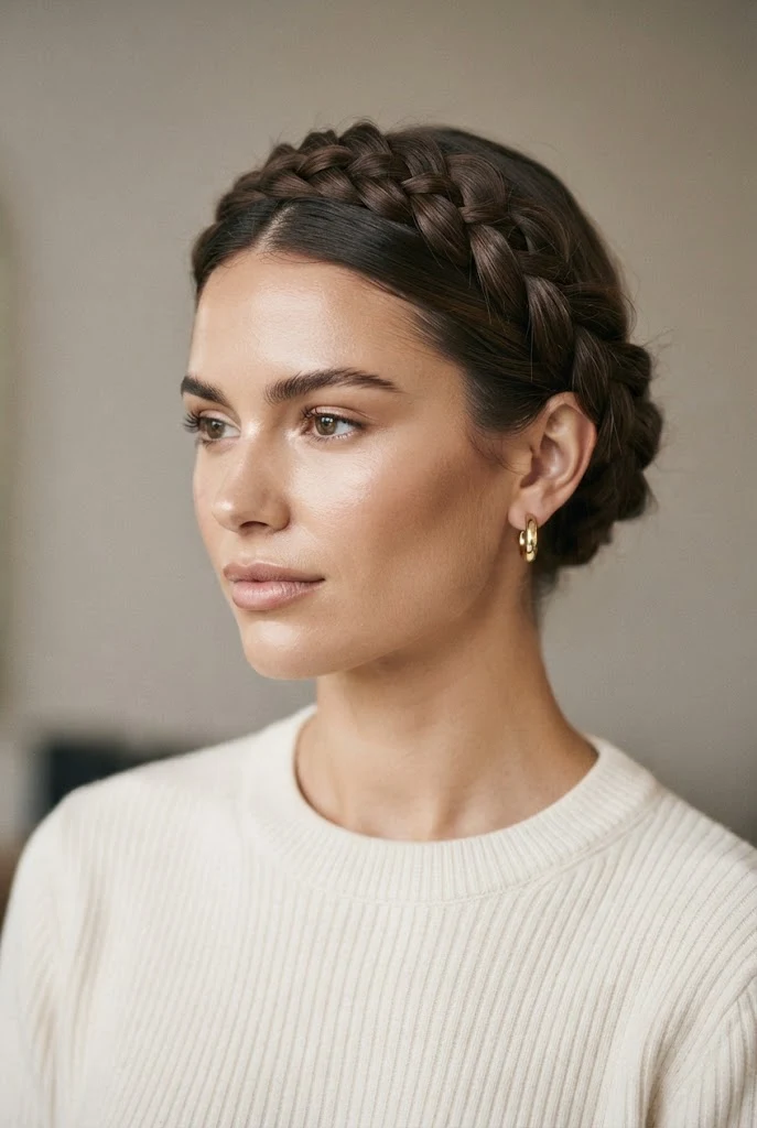 The Crown Braid — School Hairstyles style outfit