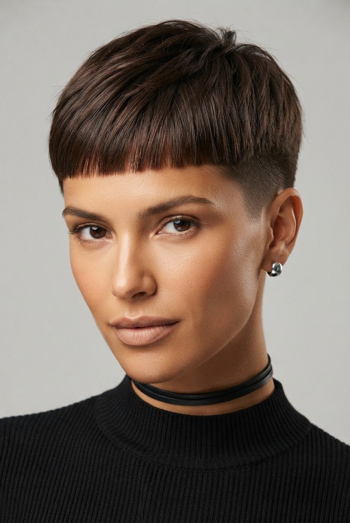 Minimalist French Crop — short hair inspiration style outfit