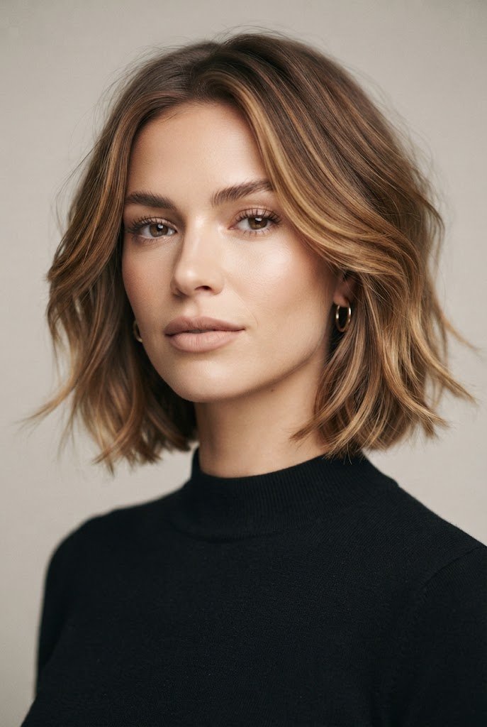 Soft Layered Bob — short hair inspiration style outfit