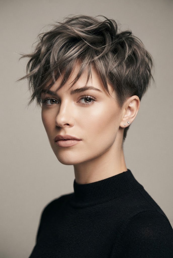 Tousled Pixie Crop — short hair inspiration style outfit