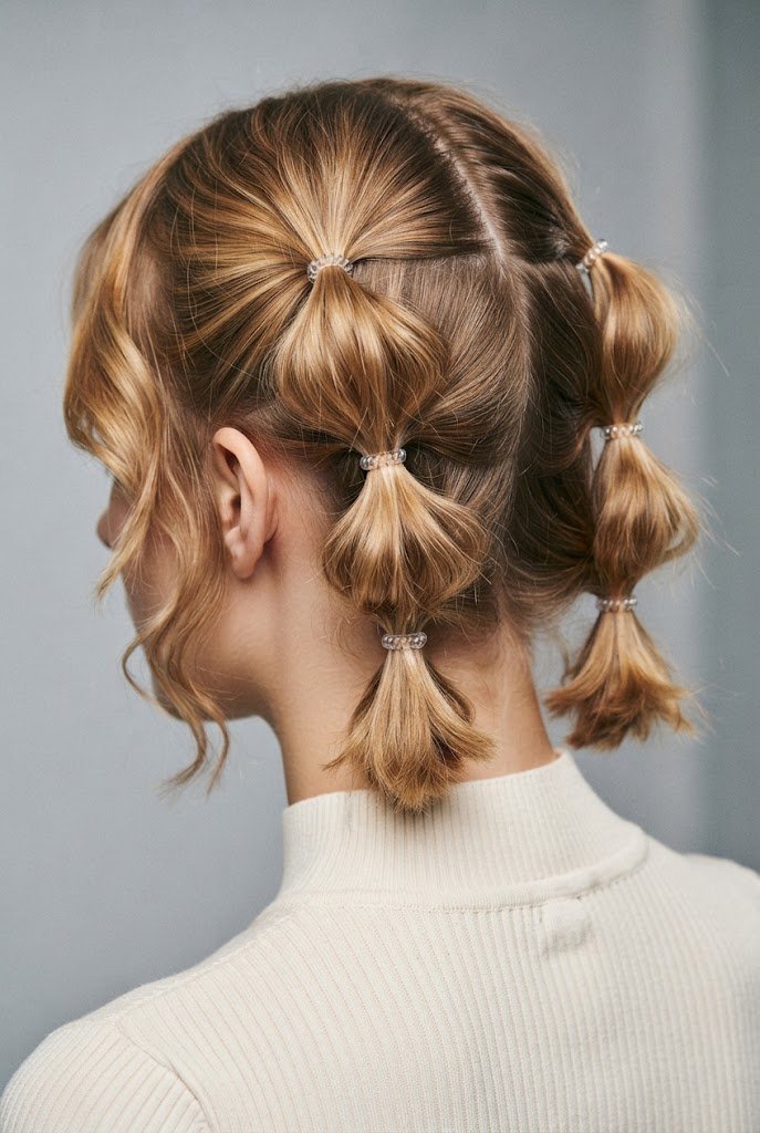 The Triple-Stacked Festival Twins — short hair two ponytails style outfit