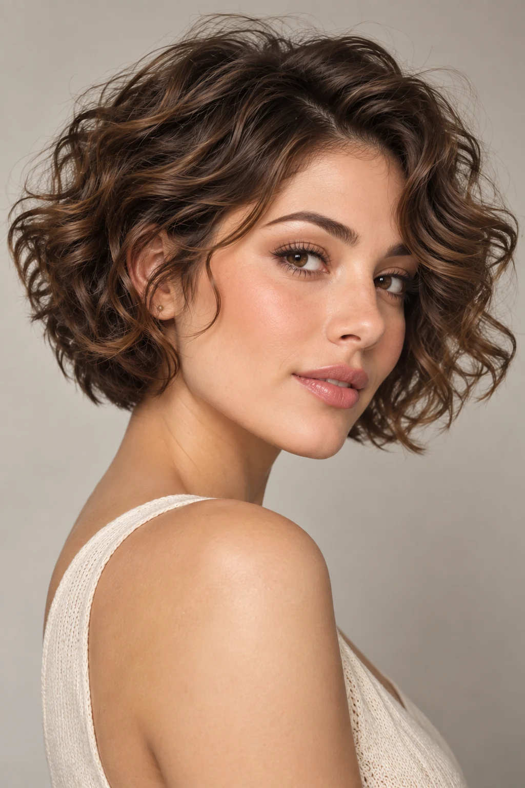 The Soft Curly Bob — short hairstyles for girls style outfit