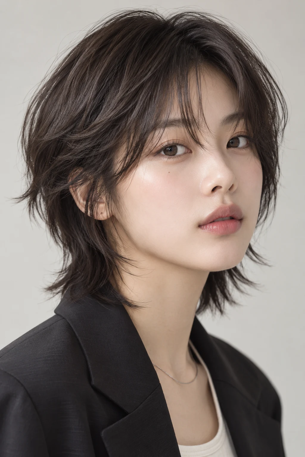 Korean Short Shag — short korean hairstyles style outfit
