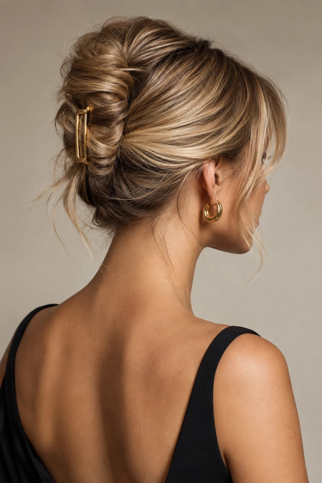 The Mini French Twist — simple hairstyles for short hair style outfit
