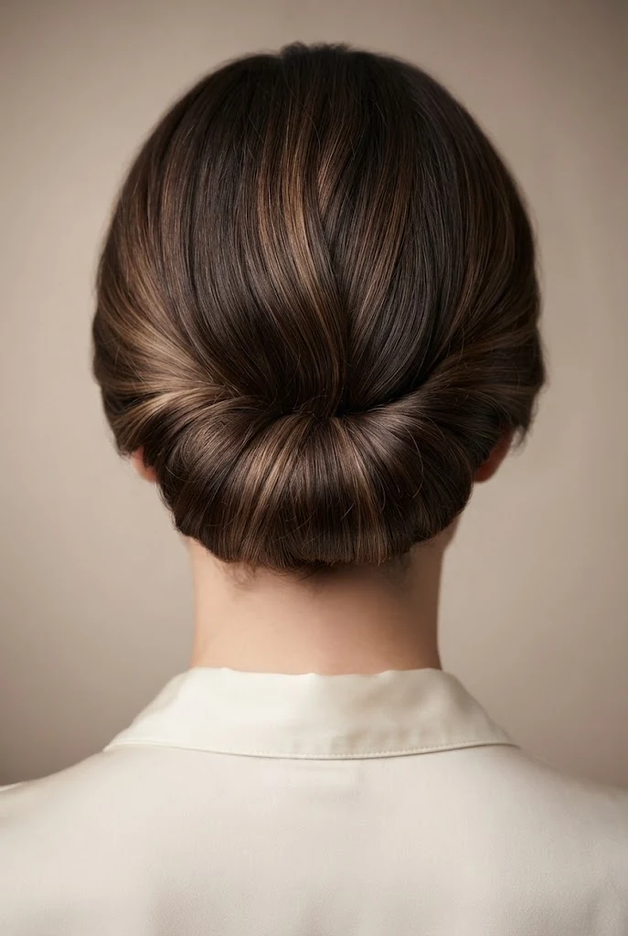 The Reverse Tucked Roll — Simple updos for short hair style outfit