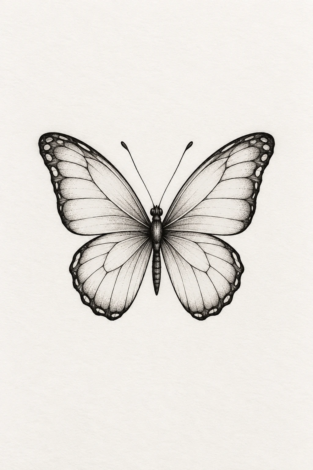 Tiny Fine-Line Butterfly — small butterfly tattoo designs style outfit