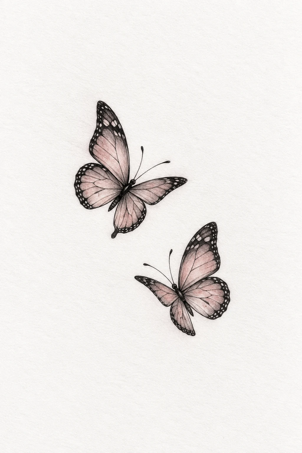Two Tiny Butterflies — small butterfly tattoo designs style outfit