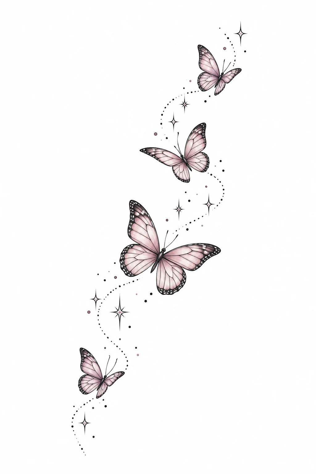Butterfly Trail — small butterfly tattoo on wrist style outfit