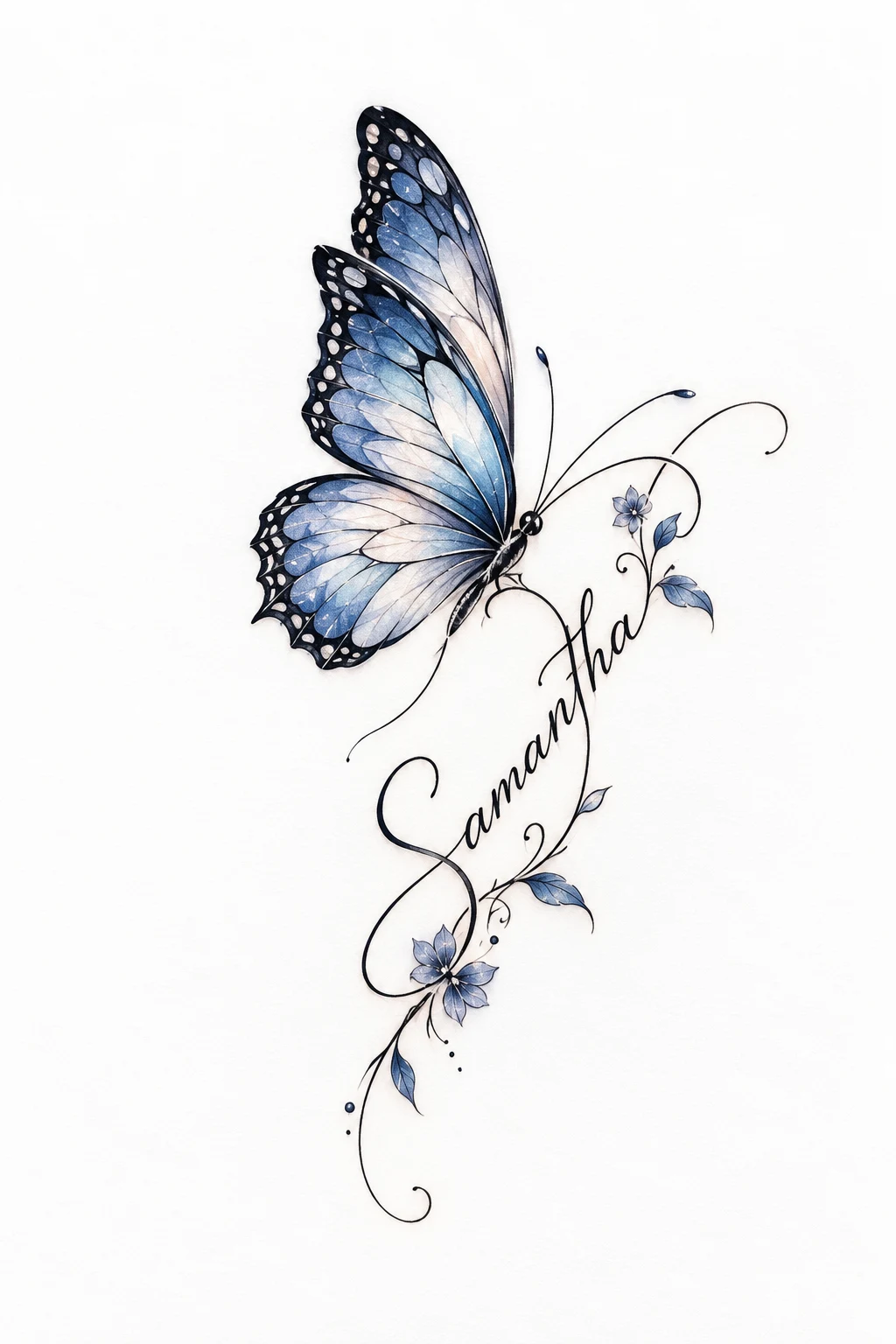 Butterfly With a Name — small butterfly tattoo on wrist style outfit
