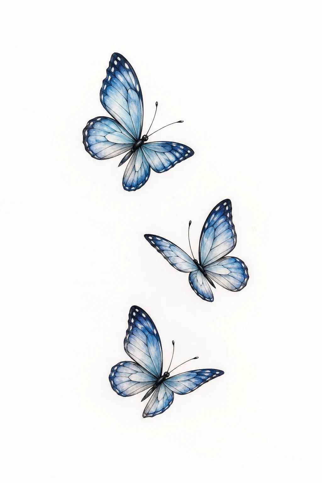 Three Tiny Butterflies — small butterfly tattoo on wrist style outfit