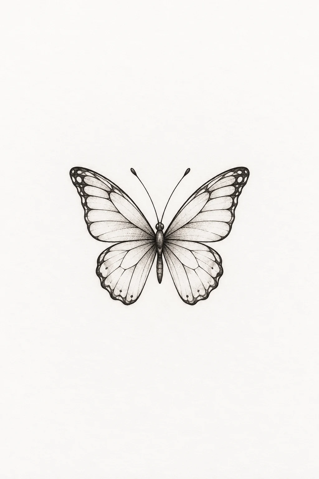 Tiny Wrist Butterfly — small fine line butterfly tattoo style outfit
