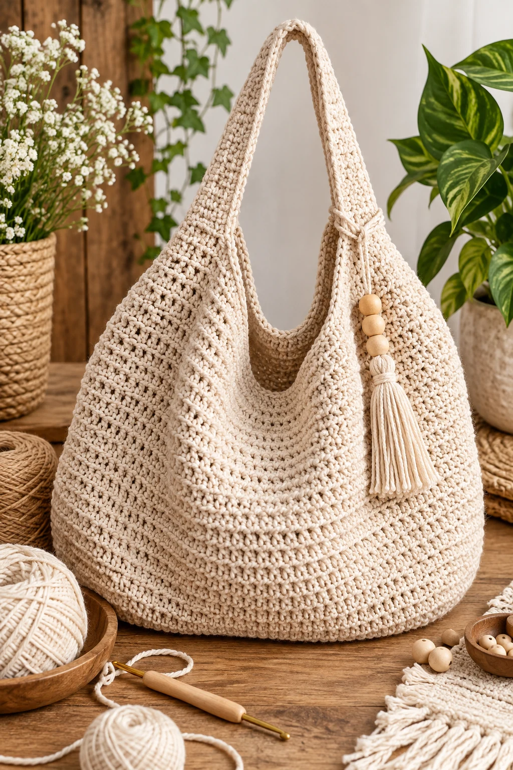 Oversized Slouchy Hobo — summer bag crochet style outfit
