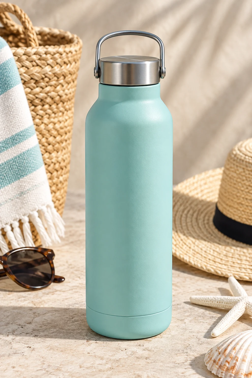 A Reusable Water Bottle — Summer beach bag essentials style outfit
