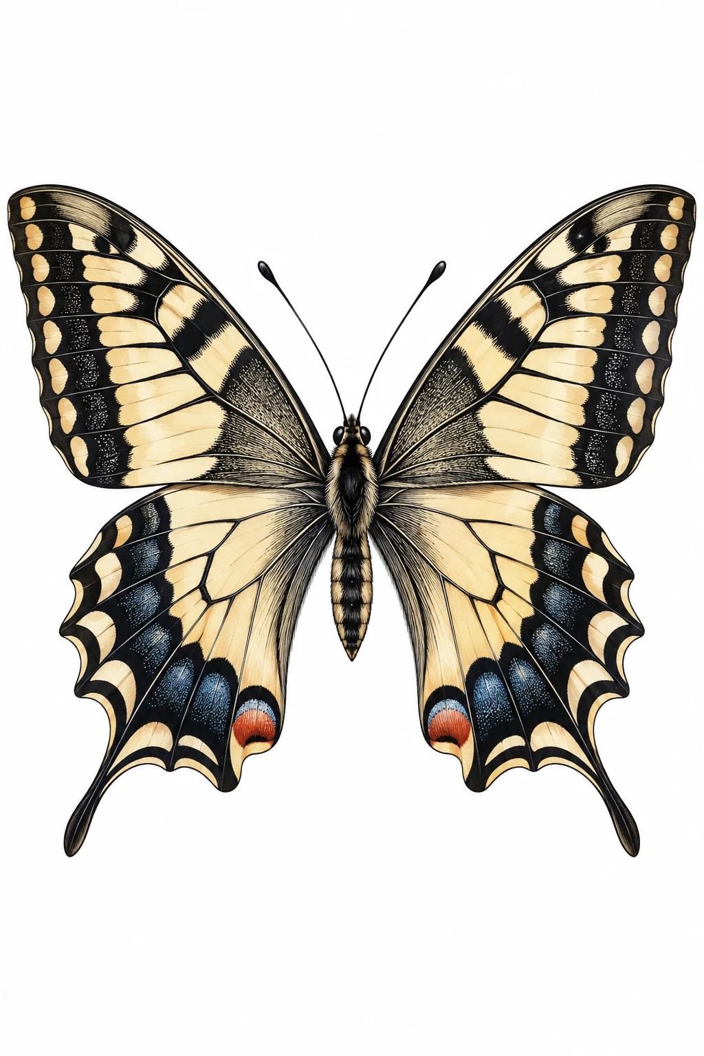 Symmetrical Swallowtail Butterfly Tattoo Design — swallowtail butterfly tattoo style outfit