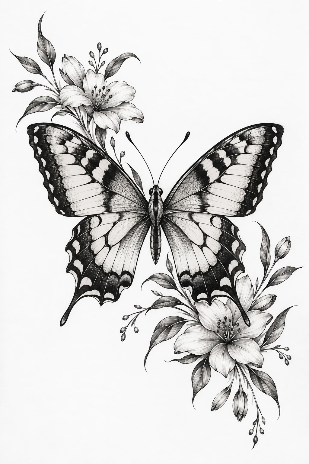 Shoulder Swallowtail Butterfly Tattoo Stencil — swallowtail butterfly tattoo style outfit