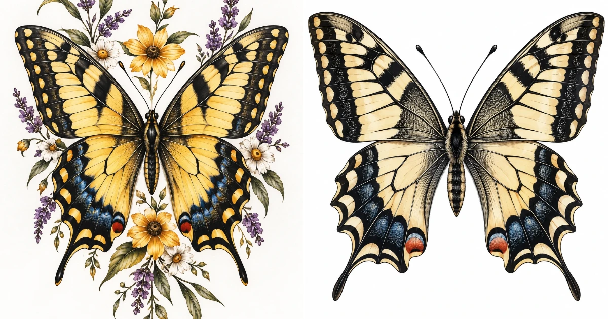 Swallowtail butterfly tattoo: 12 Perfect Tattoo Ideas swallowtail butterfly tattoo