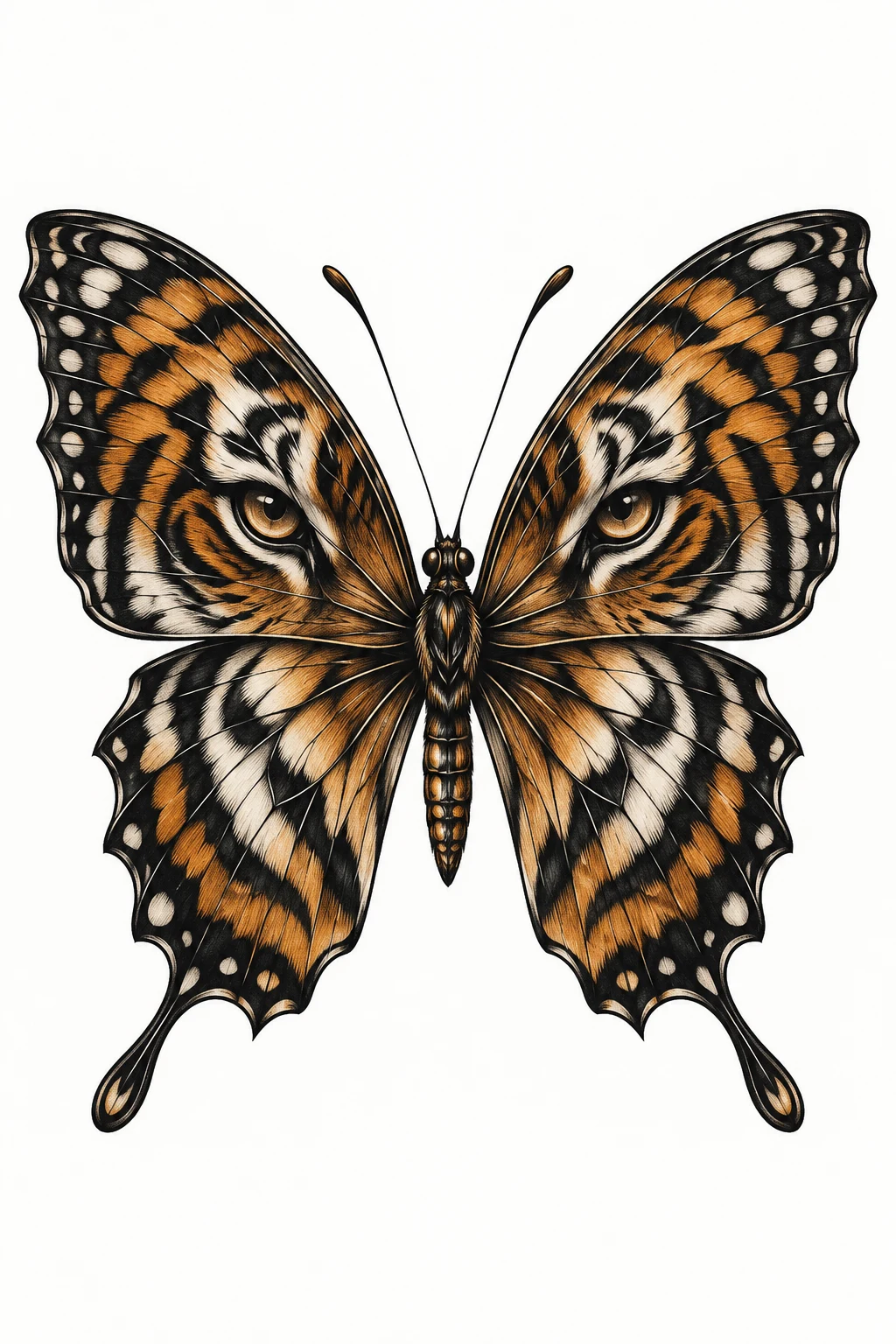 Tiger Eye Butterfly Tattoo — tiger butterfly tattoo style outfit