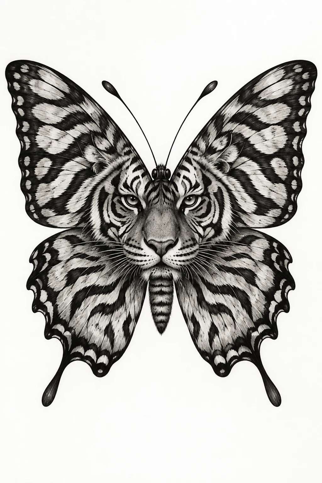 Traditional Tiger Butterfly Tattoo — tiger butterfly tattoo style outfit