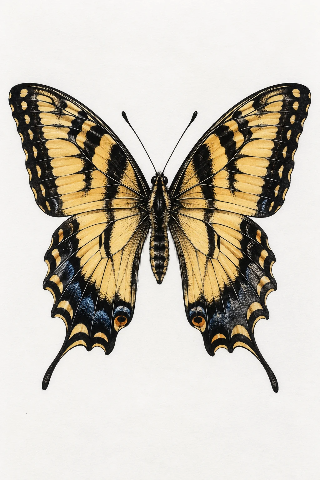 Realistic Tiger Butterfly Art — tiger butterfly tattoo style outfit