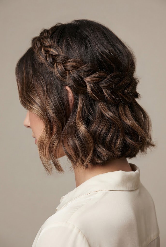 The Sleek-Top Wavy Ends Look — wavy hairstyles for short hair women style outfit