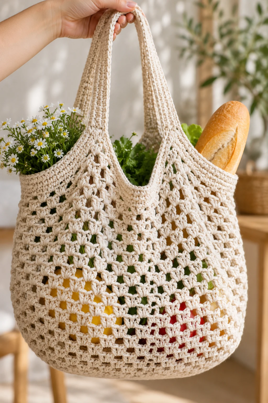 The Everyday Crochet Market Bag — 100g crochet projects