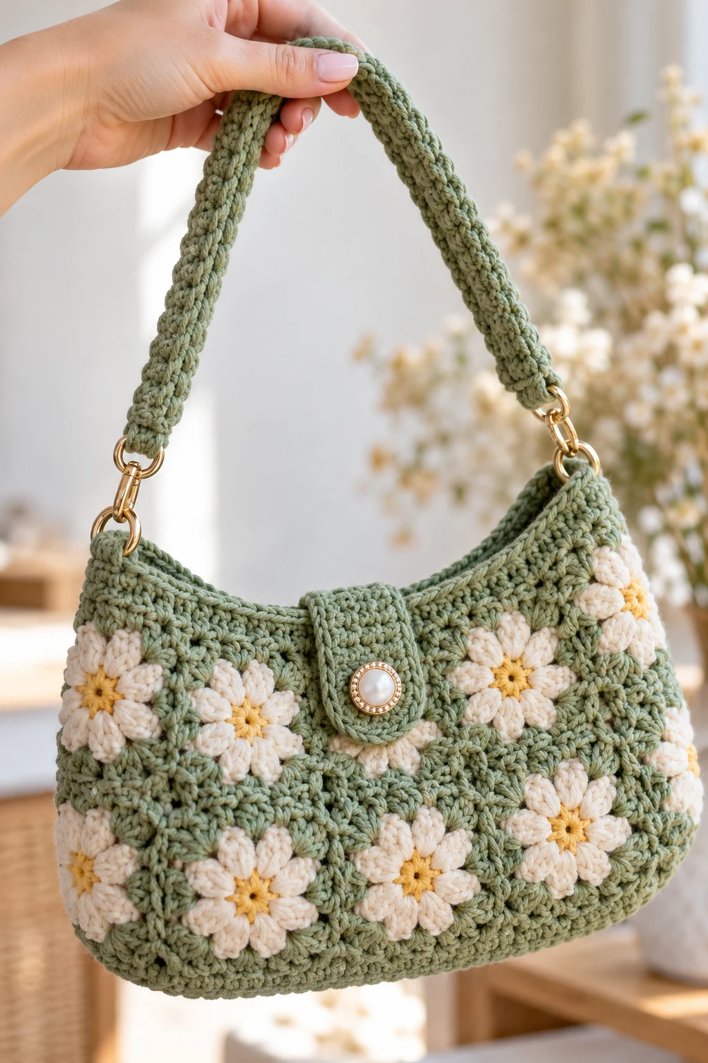The Mini Crochet Shoulder Bag — 100g crochet projects