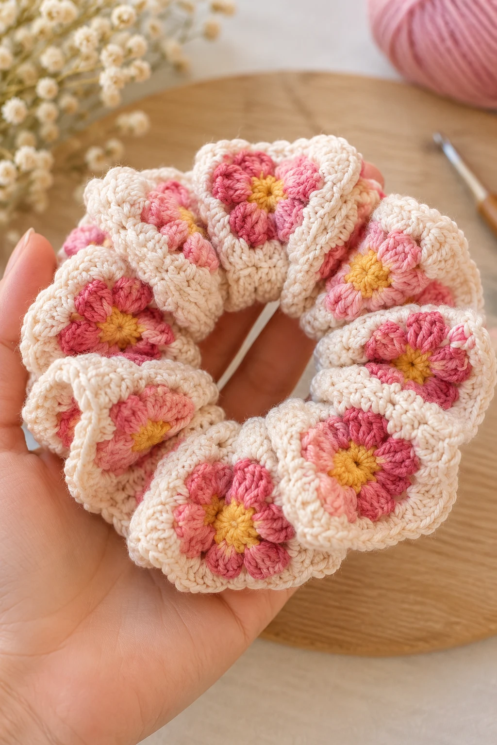 A Cute Crochet Scrunchie — 100g crochet projects