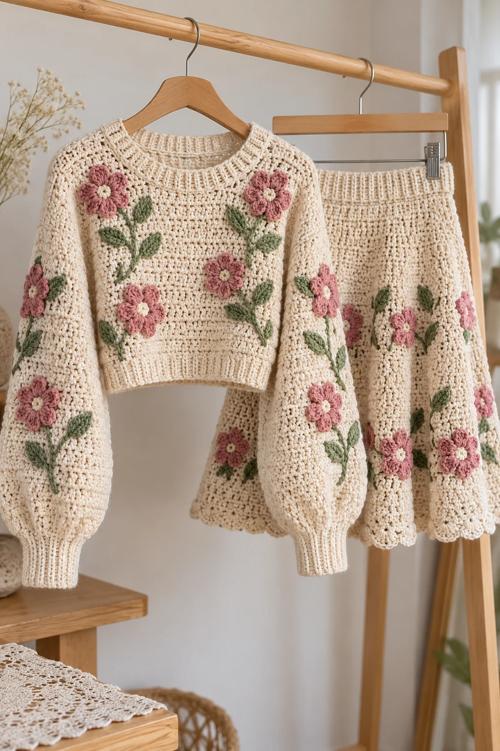 Cute Sweater Skirt Outfits With a Cropped Knit — aesthetic sweater outfits