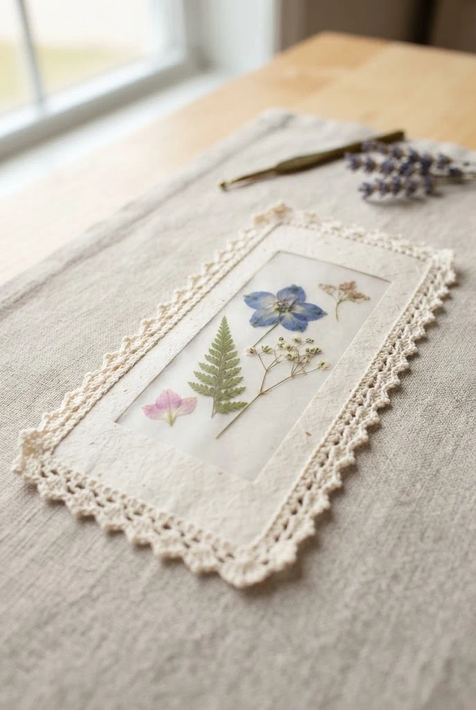 Botanical Pressed Flower Bookmark — Aesthetic things to crochet style outfit