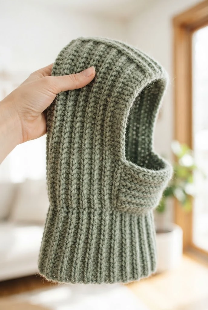 Chunky Ribbed Balaclava — Aesthetic things to crochet style outfit