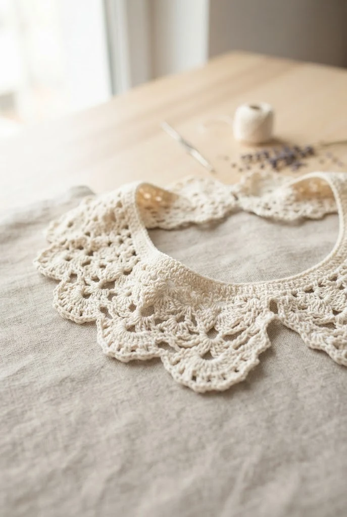 Cottagecore Lace Collar — Aesthetic things to crochet style outfit