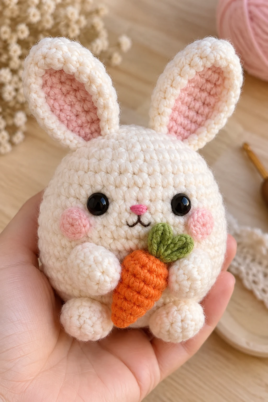 Beginner-Friendly Round Bunny — amigurumi for beginners style outfit