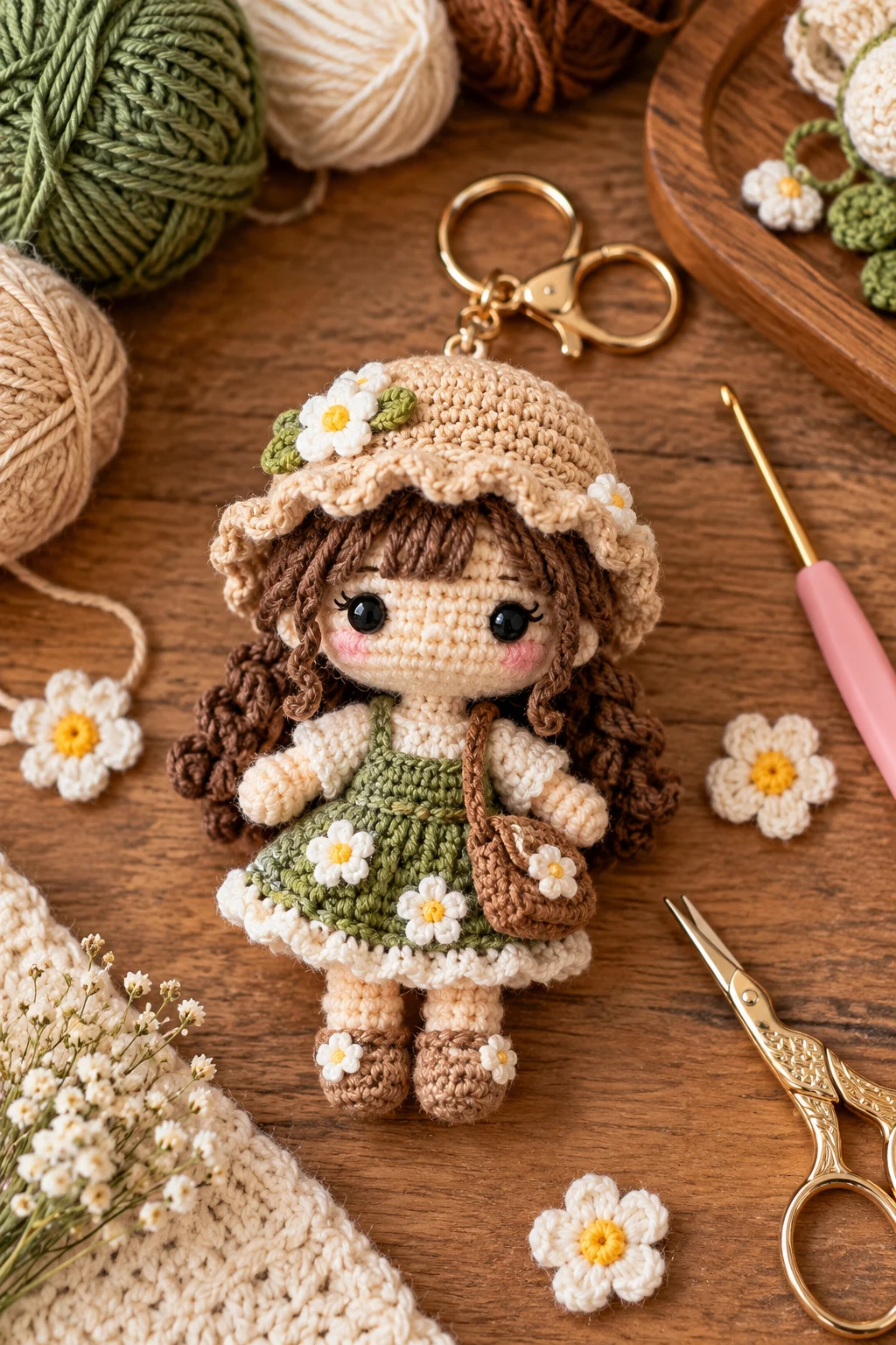 amigurumi keychain — Outfit 10 — amigurumi keychain style outfit