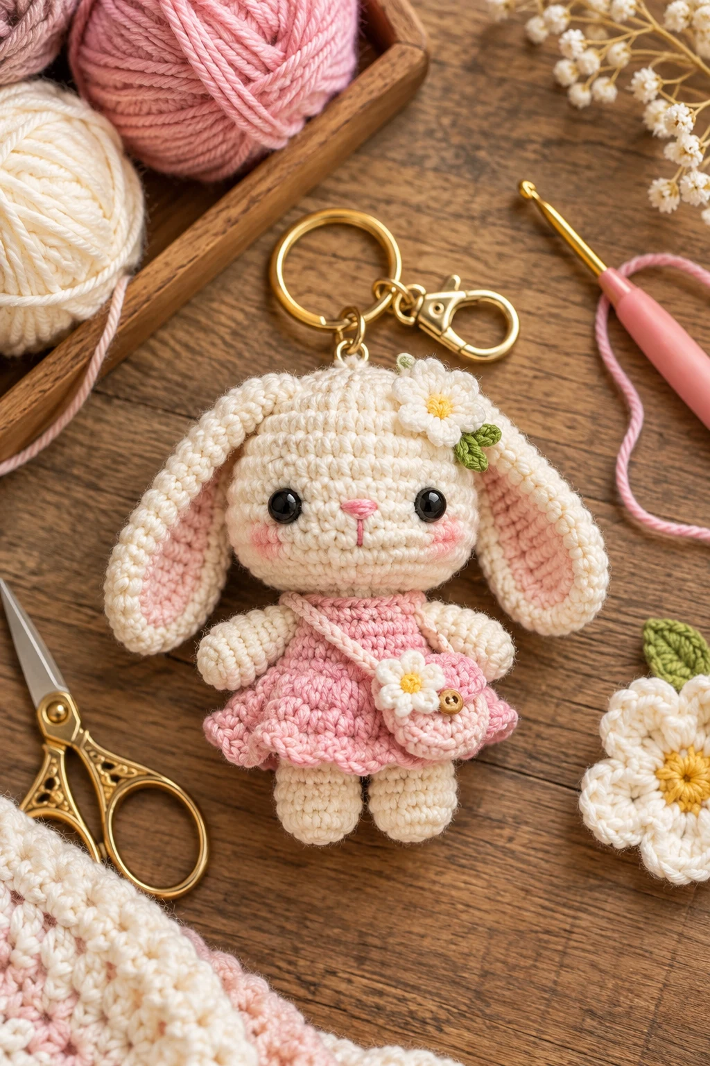 amigurumi keychain — Outfit 12 — amigurumi keychain style outfit