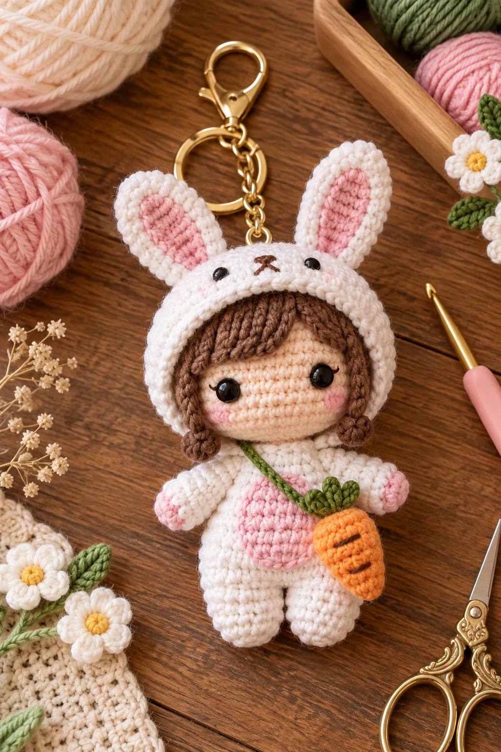 amigurumi keychain — Outfit 13 — amigurumi keychain style outfit