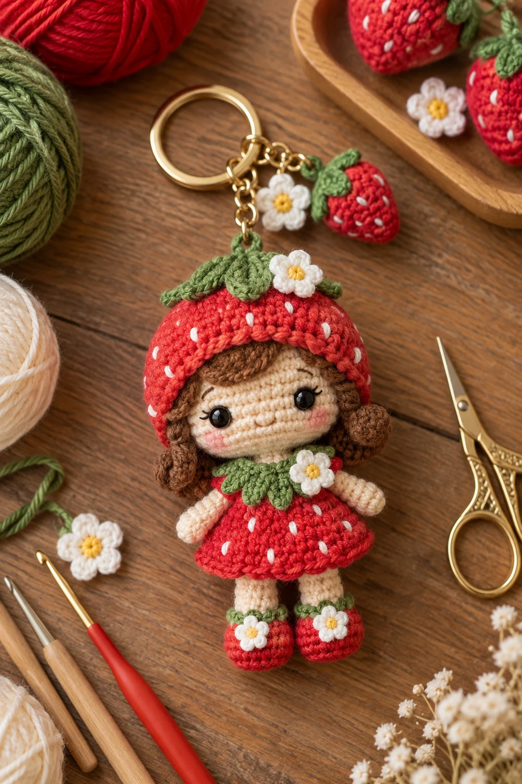 amigurumi keychain — Outfit 16 — amigurumi keychain style outfit