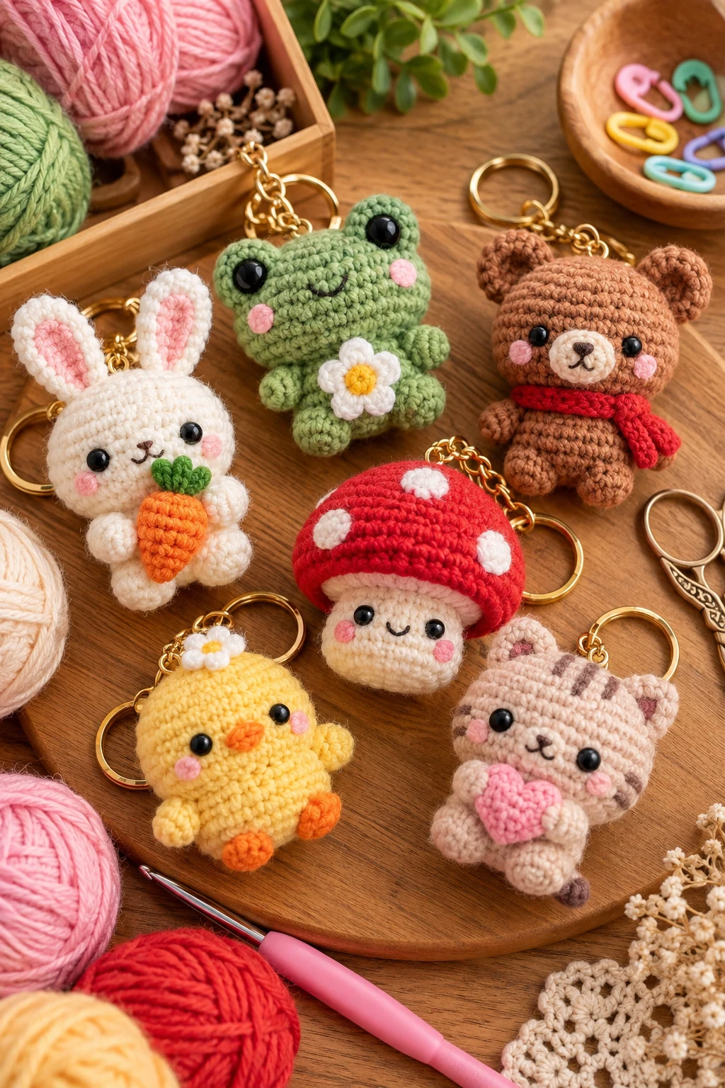 amigurumi keychain — Outfit 9 — amigurumi keychain style outfit