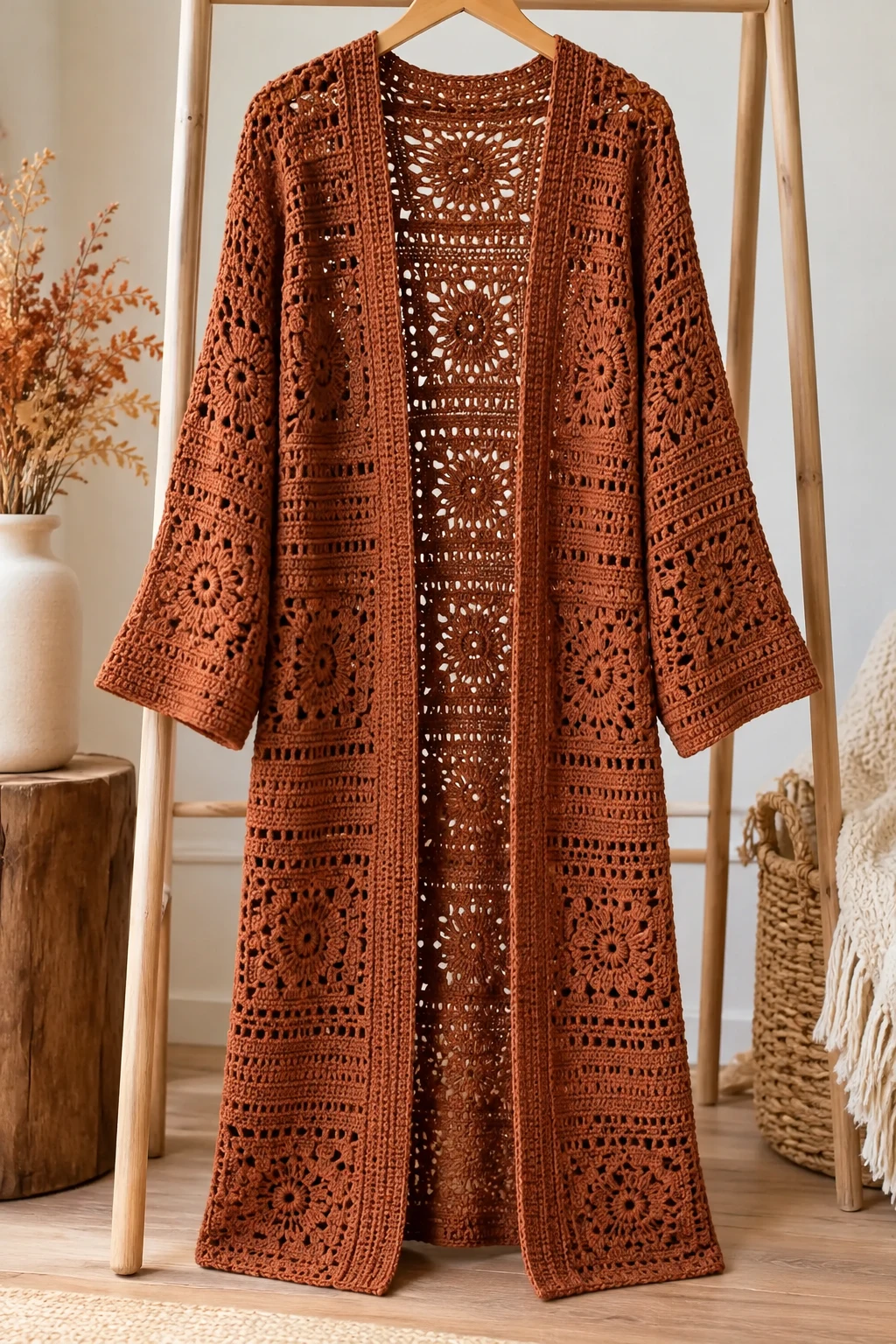 The Longline Crochet Duster Cardigan — autumn crochet ideas clothes style outfit