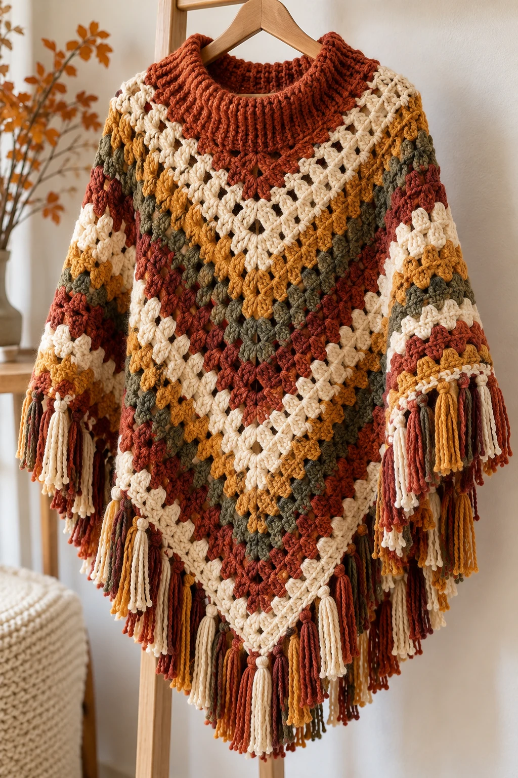 The Cozy Crochet Poncho — autumn crochet ideas clothes style outfit