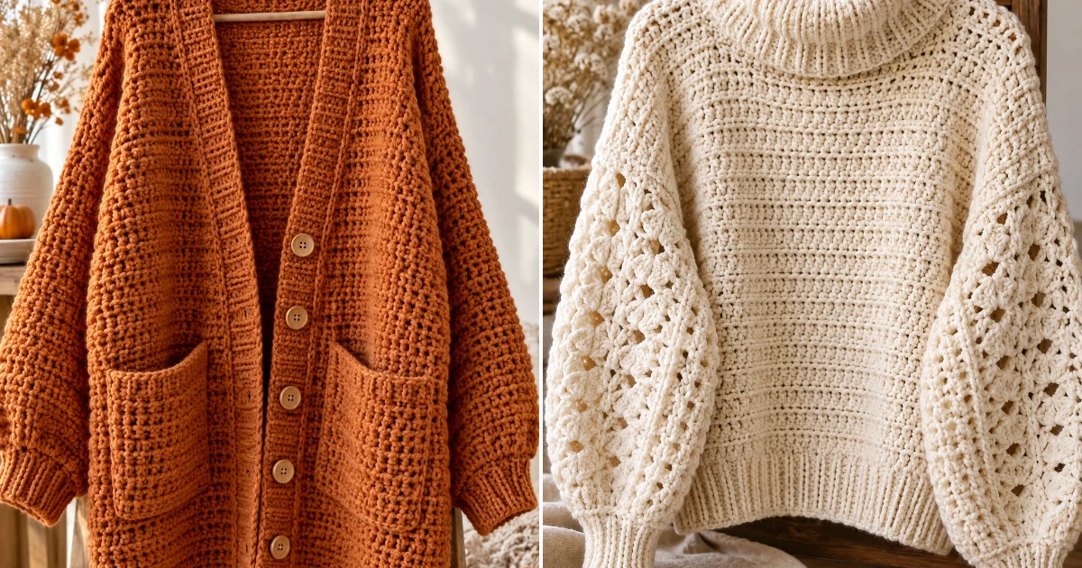 Autumn crochet ideas clothes: 10 Easy DIY Ideas for autumn crochet ideas clothes